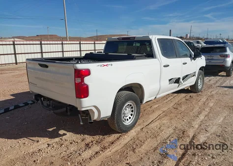 2025 Chevrolet Silverado 1500 4Wd Standard Bed Wt из США, поврежденный, VIN 1GCPKAEK0SZ271003